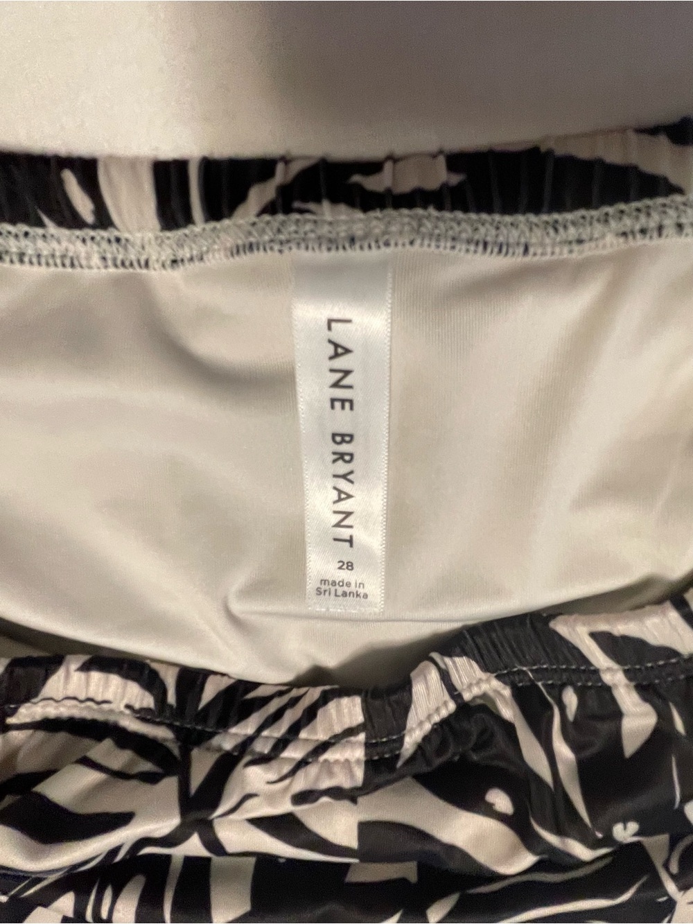Black & Cream Tropical Print Women's Swim Suit - Picture 8 of 10